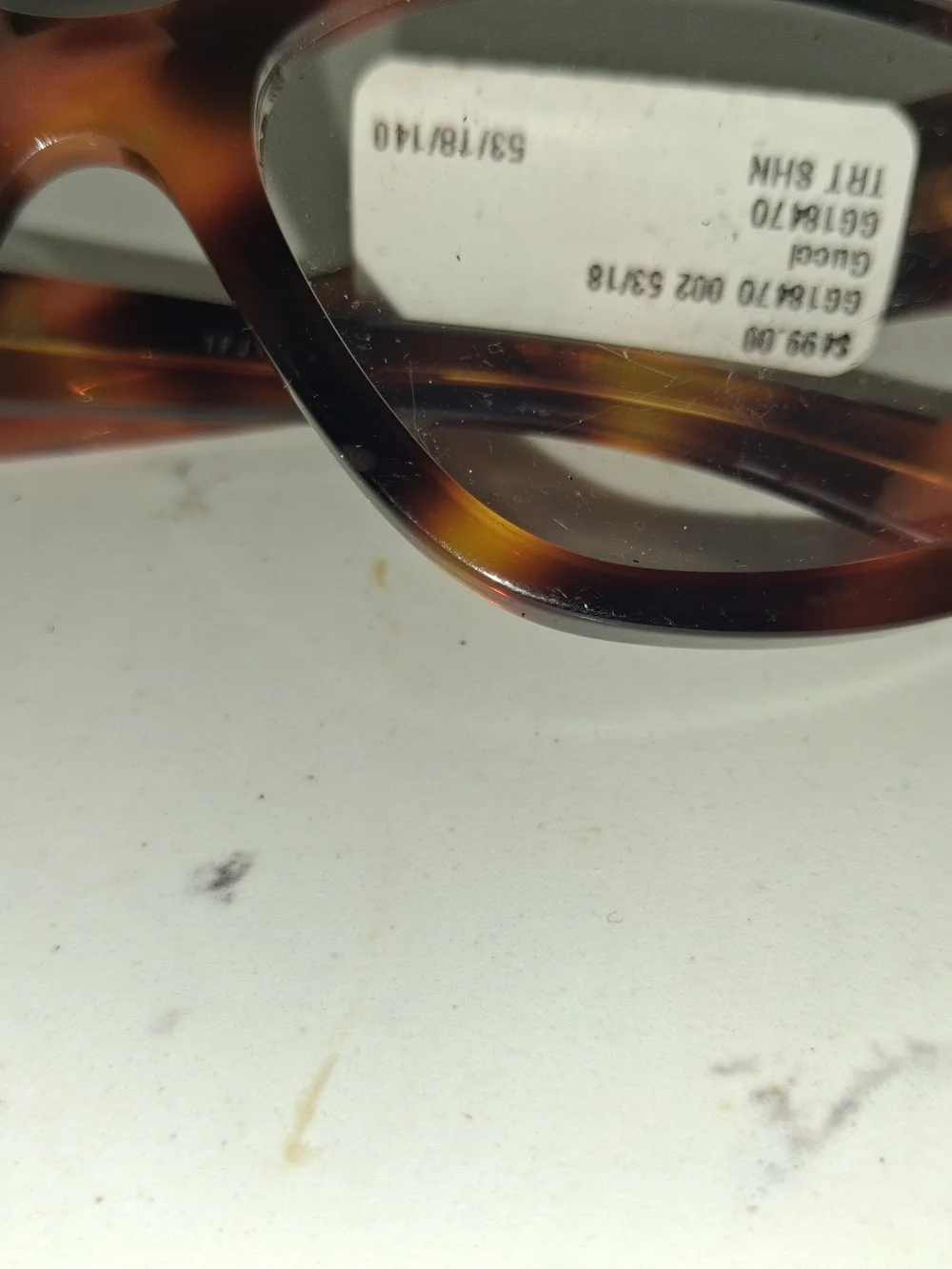 Gucci Women’s Tortoiseshell Brown Cat-Eye Glasses